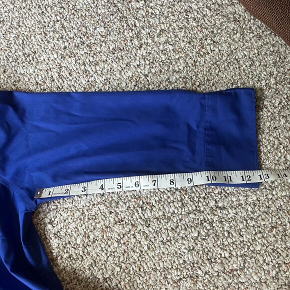 Land’s End Outfitters Womens Size 8 Blue Wrinkle Free Broadcloth 3/4 Sleeve - Picture 5 of 7